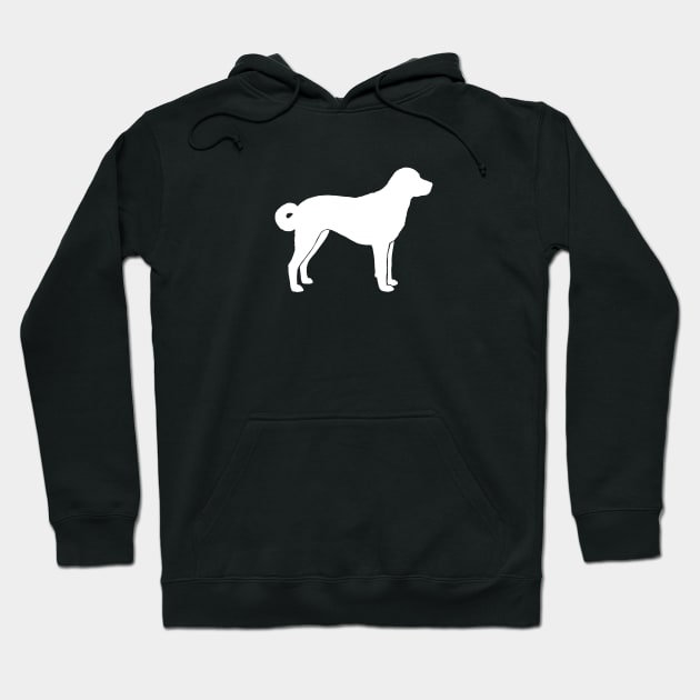 Anatolian Shepherd Dog Silhouette Hoodie by Coffee Squirrel